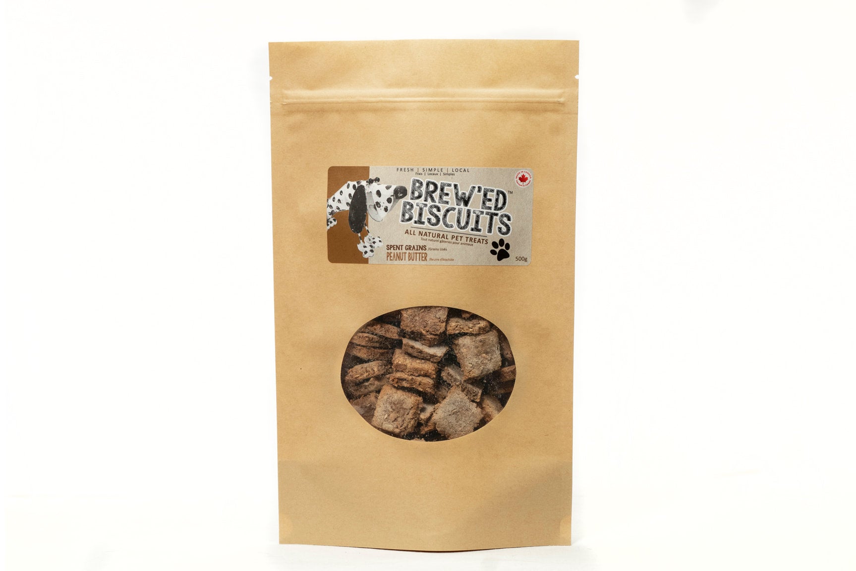 Peaunt Butter Brew ed Biscuits Healthy Dog Treats Two Spent Grains